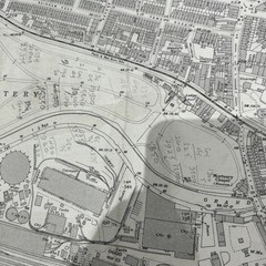 Ordnance Survey 25 Inch To The Mile Large Scale Map 1938. Queen’s Park . London