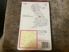 O/S Landranger map…Map No:103…Blackburn, Bunrley and surrounding area