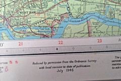 Herts & Bucks Bartholomew’s Half Inch Paper Map Sheet 15 1946