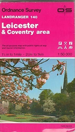 Leicester and Coventry Area Sheet 140 by Ordnance Survey Sheet map, folded Book