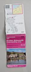 Exeter & Sidmouth OS Ordnance Survey Landranger Map Sheet 192 1983