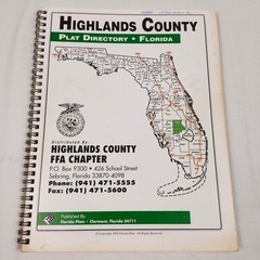 Florida Plats Highlands County Plat Directory Florida 1991 1998 White Maps
