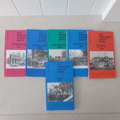 6 x Old Ordnance Survey Maps Peckham Old Kent Road Hounslow Spring Grove