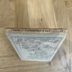CAMBRIDGE & ELY Cloth Ordnance Survey Sixth Series One inch 1946 Sheet 135