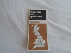 vintage Bartholomews half inch map no 51 Grampians sponsored by “Dulphar” 60’s