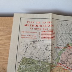 Antique Plan de Paris par Arrondissement, Guilmin, Guide Book Maps Complete