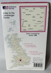Ordnance Survey Landranger Map – Worcester & The Malverns – Sheet 150 – 1997