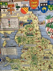 Map of England and Wales, Verso Scotland, John Bartholomew 1971 VGC