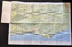 Bartholomew 1:100,000 National Map – Sussex, Sheet 6 – 1975