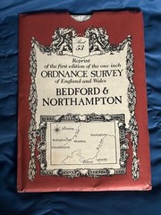 David & Charles,OS Sheet Map ,1st Edition, 1 Inch Reprint, Bedford & Northampton