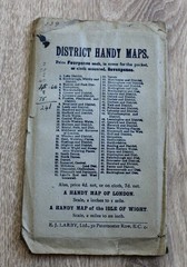 Road Map 25 Miles Round LONDON c1920 Maidstone Guildford St Albans Hatfield