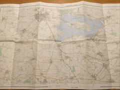 1982 Ordnance Survey Pathfinder Map SK 80/90 Rutland Water (incl Oakham )