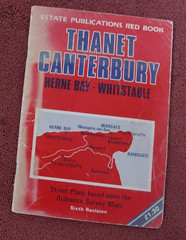 Vintage Thanet Canterbury Kent Estate Publications Red Book Road Street Maps