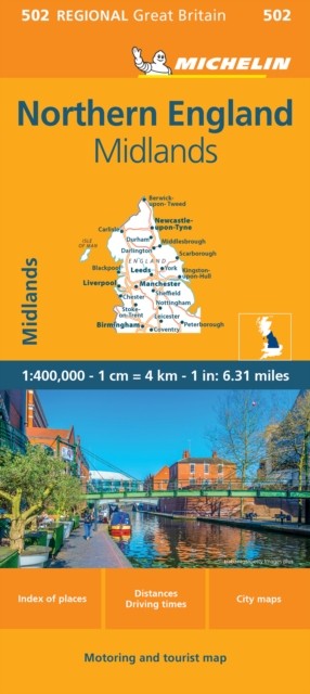 Northern England – Michelin Regional Map 502 Map by Michelin (Sheet map, folded)