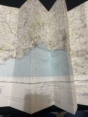 MAP – Ordnance Survey 1 inch 7th 1968 – Taunton & Lyme Regis CLOTH #177 (8679