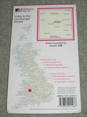 OS Ordnance Survey Landranger Map Sheet 148 Presteigne & Hay on Wye area – 1995