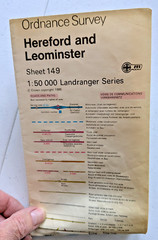 Bundle 5 ex Library Ordnance Survey Laminated Maps 1:50000 137 138 149 150 168