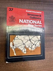 STRANRAER & GALLOWAY – Bartholomew National Map Series No 37 – 1976 Wigtown
