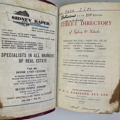 Vintage Robinson’s Sydney & Suburbs Street Directory 21st Edition Map Book
