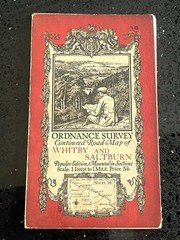 Antique OS Ordnance Survey Vintage Edition Map Of Whitby And Saltburn