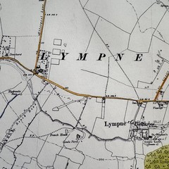 Vintage Ordinance Survey Map Sheet Lympne Kent 1938