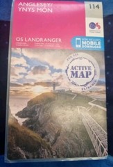 Ordnance Survey Landranger Active 114 | ANGLESEY YNYS MÔN | 1:50000 WATERPROOF