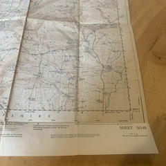Vintage Ordnance Survey Map Sheet SO48 Shropshire 1:25000 OS Map