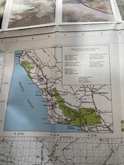 LOS PADRES NATIONAL FOREST MAP – Vintage Map 1984