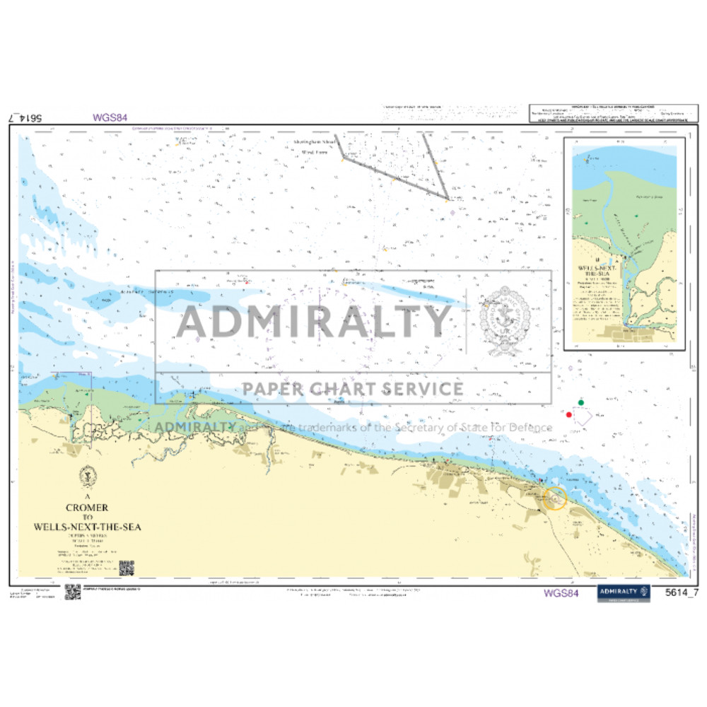 Admiralty Small Craft Chart 5614_7: Cromer to Wells-next-the-Sea
