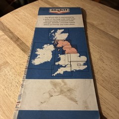 Northern England and Southern Scotland ‘Mobil’ Road Map No. 3 1963