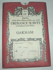 Reprint of 1st Ed. Ordnance Survey map OAKHAM inc. Stamford, Peterborough etc