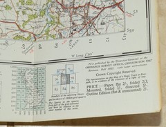 CLOTH Ordnance Survey One-Inch Map 77 HEXHAM New Popular 6th Edition 1947