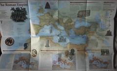 National Geographic Society Historical Map: The Romans 1997
