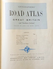 Vintage Geographers Road Atlas of Great Britain and Northern Ireland HB –