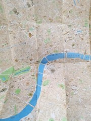 Vintage Bartholomew National Map Central London Pocket Map Dated 1977 folded
