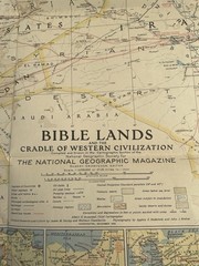 National Geographic Map Bible Lands And The Cradle Of Western Civilization 1938