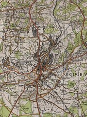 LONDON SOUTH WEST Ordnance Survey CLOTH 6th Series 1-inch 1940 Rev 46 Sheet 171