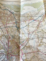 1990 Ordnance Survey Landranger Map 117 Chester & Wrexham (incl Connah’s Quay )