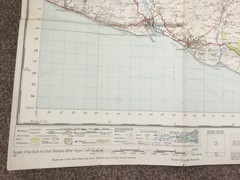 OS map Eastbourne Sheet 183 New Popular Edition One-inch 1946