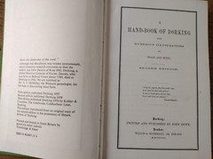 Handbook of Dorking by John Dennis. H/Back 1974. Facsimile 2nd Edition 1858 Maps