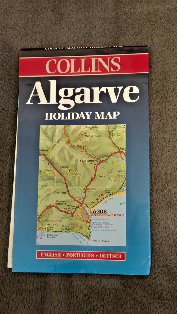 Algarve (Holiday Map) Collins Sheet map Spain