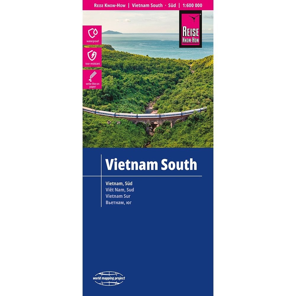 Vietnam (South) Map – Reise Know-How driving, touring, 1:600K