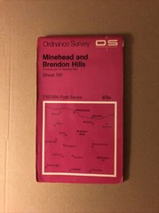 Minehead & Brendon Hills – 1974 Ordnance Survey OS First Series Map 181 – Exmoor
