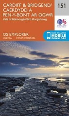 Cardiff and Bridgend/Caerdydd a Phen-y-Bont Ar Ogwr (Map) OS Explorer Map