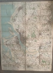 Vintage Ordnance Survey Map Liverpool VGC