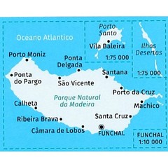 Madeira Portugal Kompass map 234 hiking walking topographic 1:50K