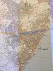 1990 Ordnance Survey Pathfinder Map 1324 TV 49/59/69 Eastbourne And Seaford