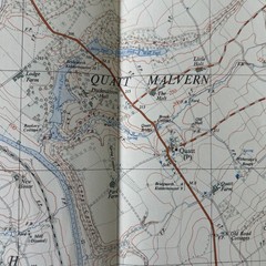 QUAIT MALVERN HIGHLEY Ordnance Survey Sheet SO78 1:25000 1951 National Grid
