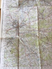 1959 Ordnance Survey One Inch Seventh Series Map 170 London South West