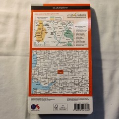 Malvern Hills and Bredon Hill 190 Explorer Map Ordnance Survey With Digital